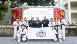 承示范团助力“童心向着党健康迎大运”成都市行知实验小学第十二届春季田径运动会开幕式表演