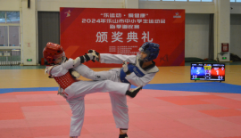 “乐运动·爱健康”2024年乐山市中小学生运动会跆拳道比赛