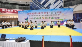 承示范团助力金牛区2018年中小学生跆拳道锦标赛